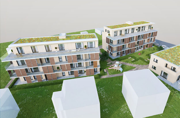 Projet de trois immeubles d’habitation, d’un parking souterrain et